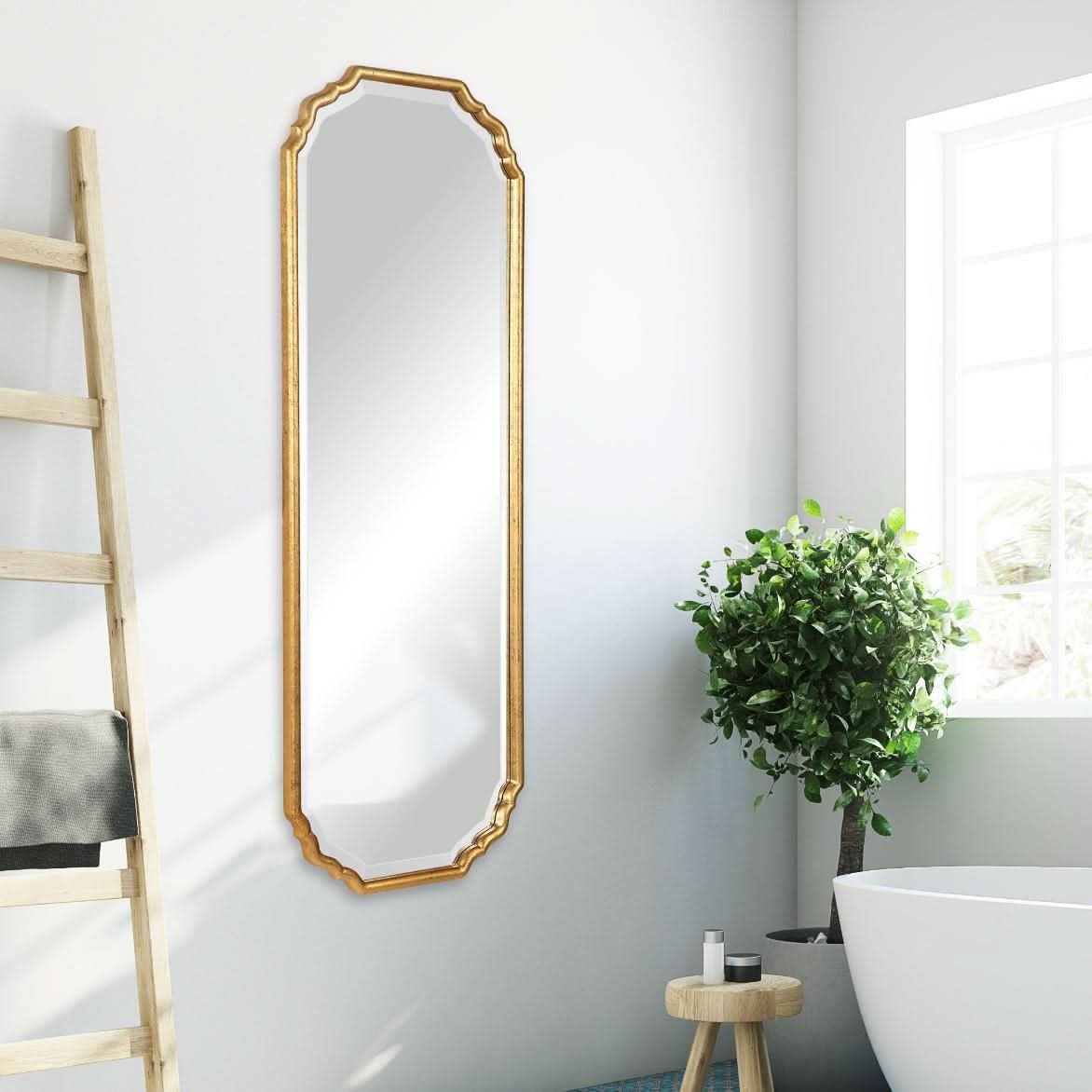 Keiichi Maye Long Mirror Gold   Nicholas John Interiors