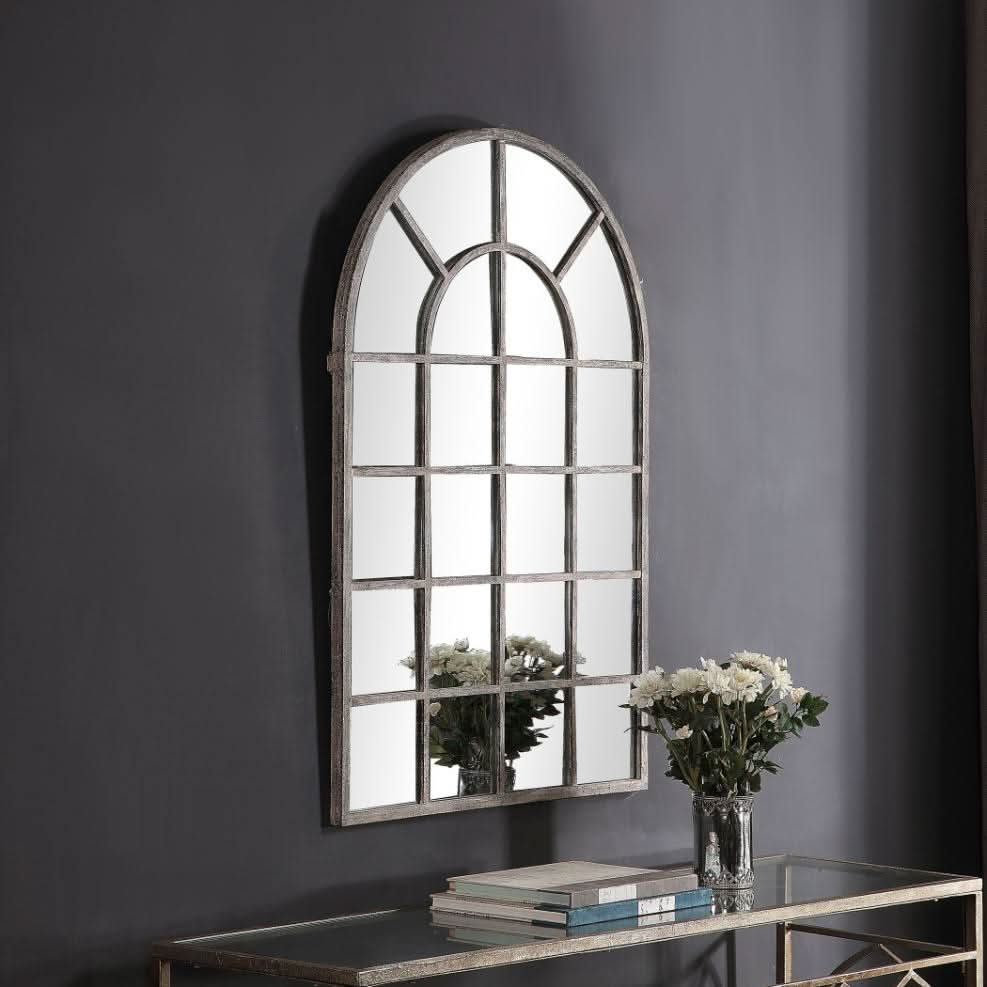 Keiichi Secret Garden Mirror Silver   Nicholas John Interiors