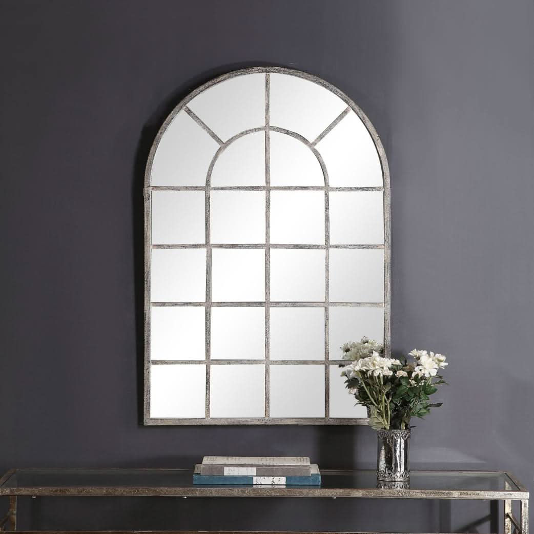 Keiichi Secret Garden Mirror Silver   Nicholas John Interiors