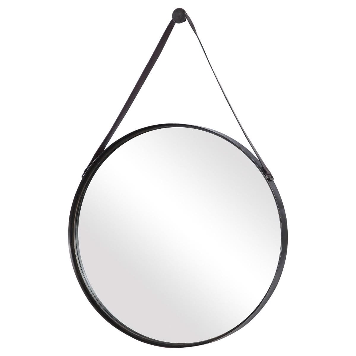 Keiichi Lennon Hanging Mirror Antique Bronze   Nicholas John Interiors