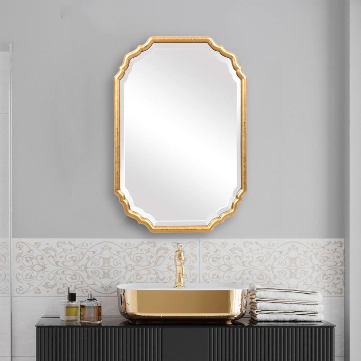 Keiichi Maye Mirror Gold   Nicholas John Interiors