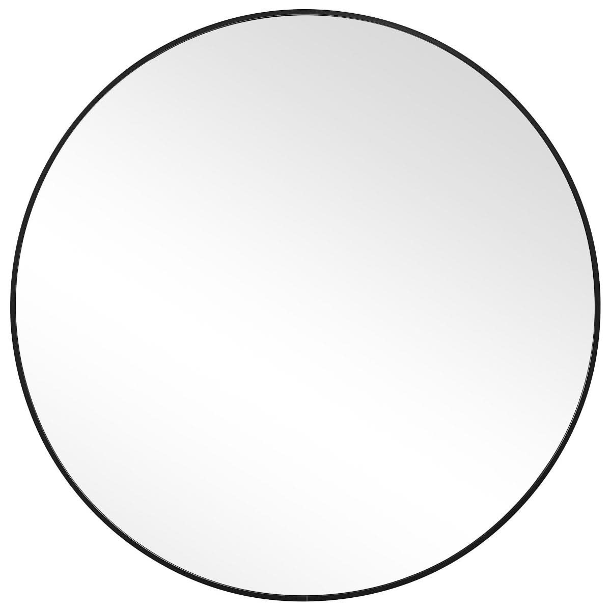 Keiichi Evelyn Round Mirror Black   Nicholas John Interiors