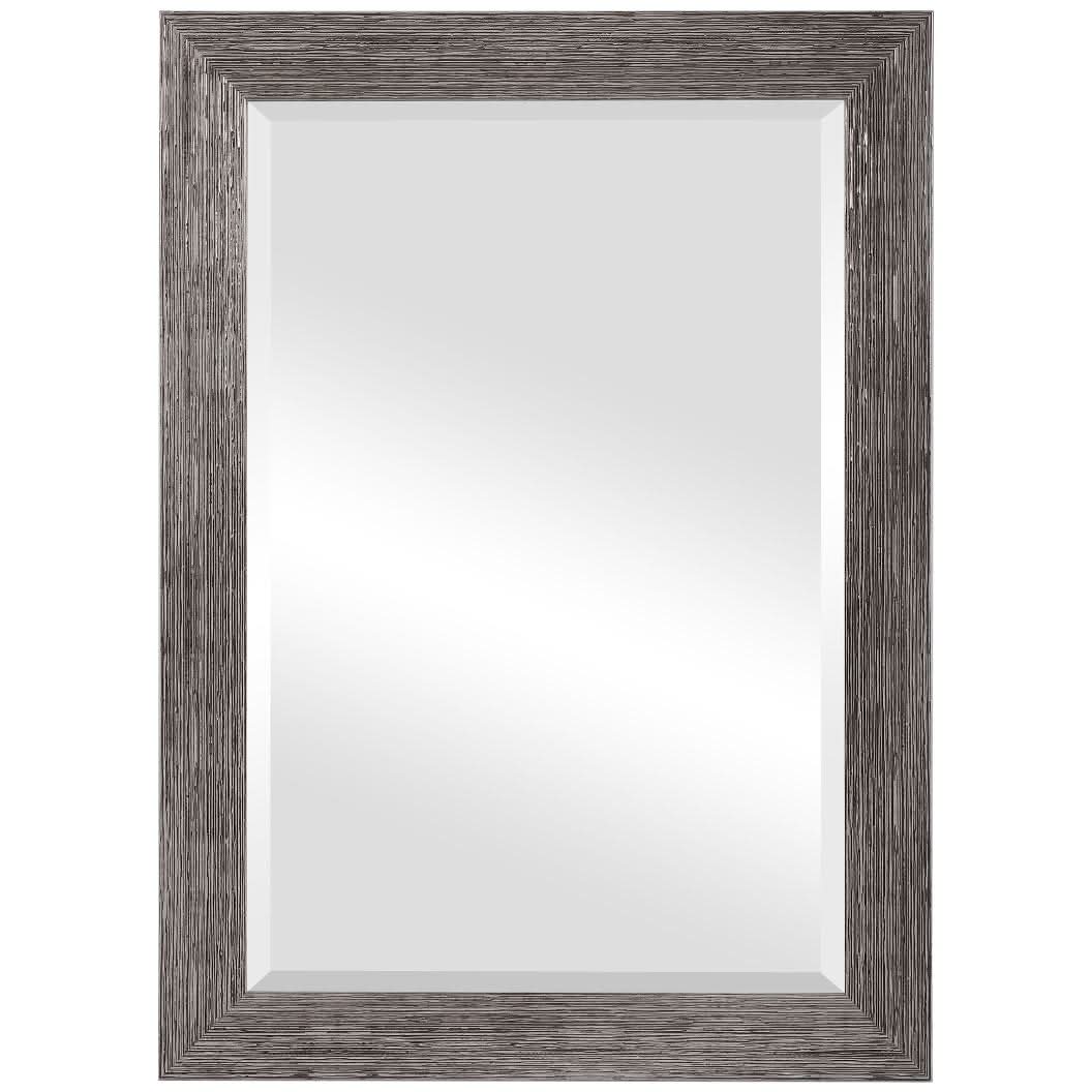 Keiichi Silver Wood Effect Mirror   Nicholas John Interiors