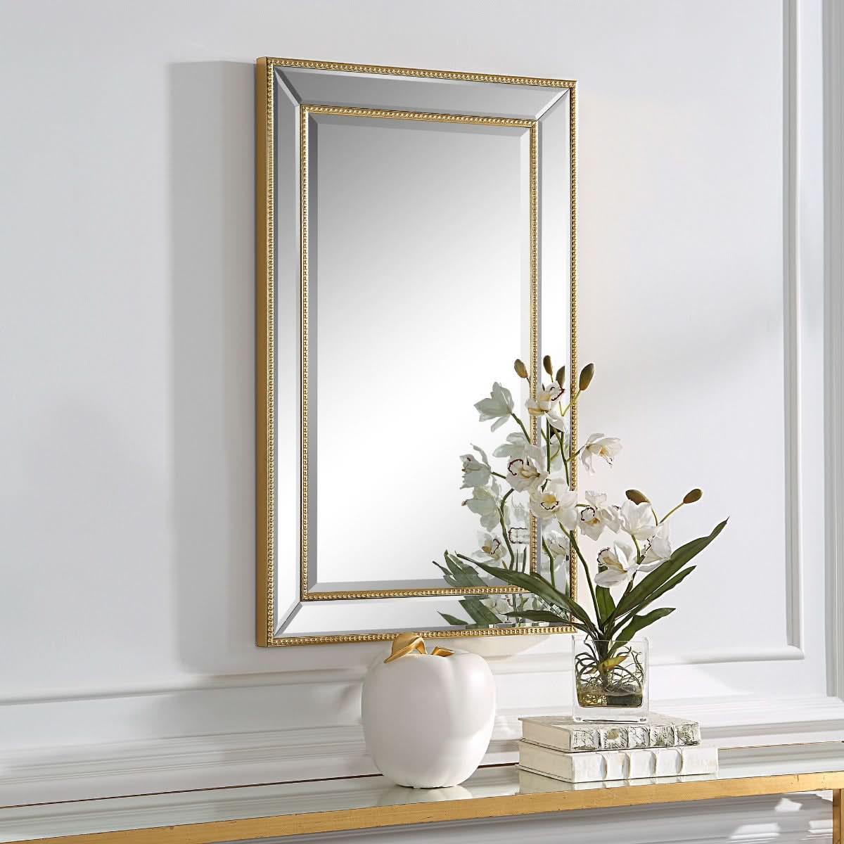 Keiichi Clara Mirror Gold   Nicholas John Interiors