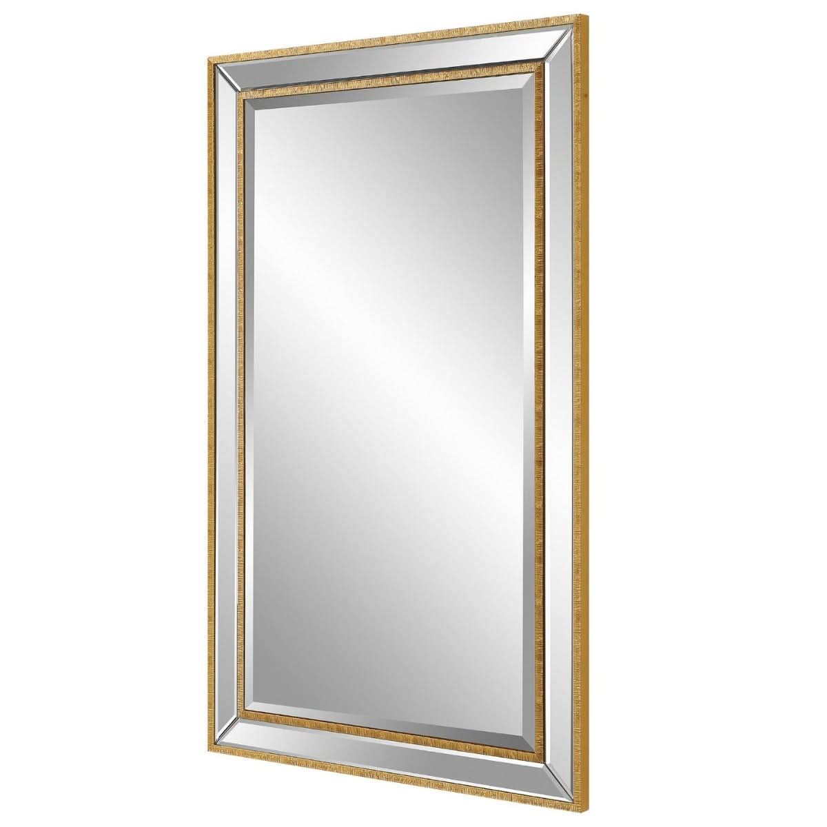 Keiichi Lines Mirror Gold   Nicholas John Interiors