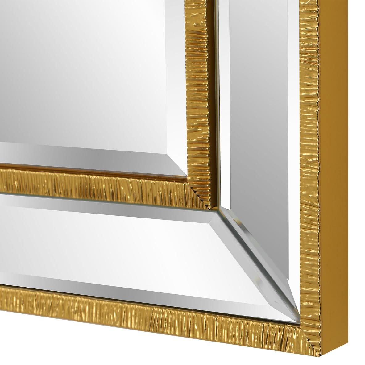 Keiichi Lines Mirror Gold   Nicholas John Interiors