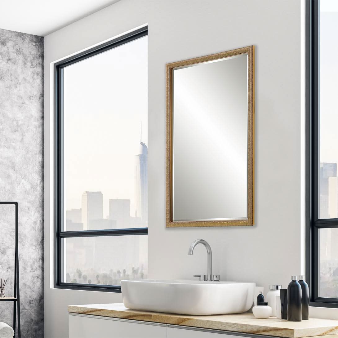 Keiichi Intricate Mirror Gold Finish   Nicholas John Interiors