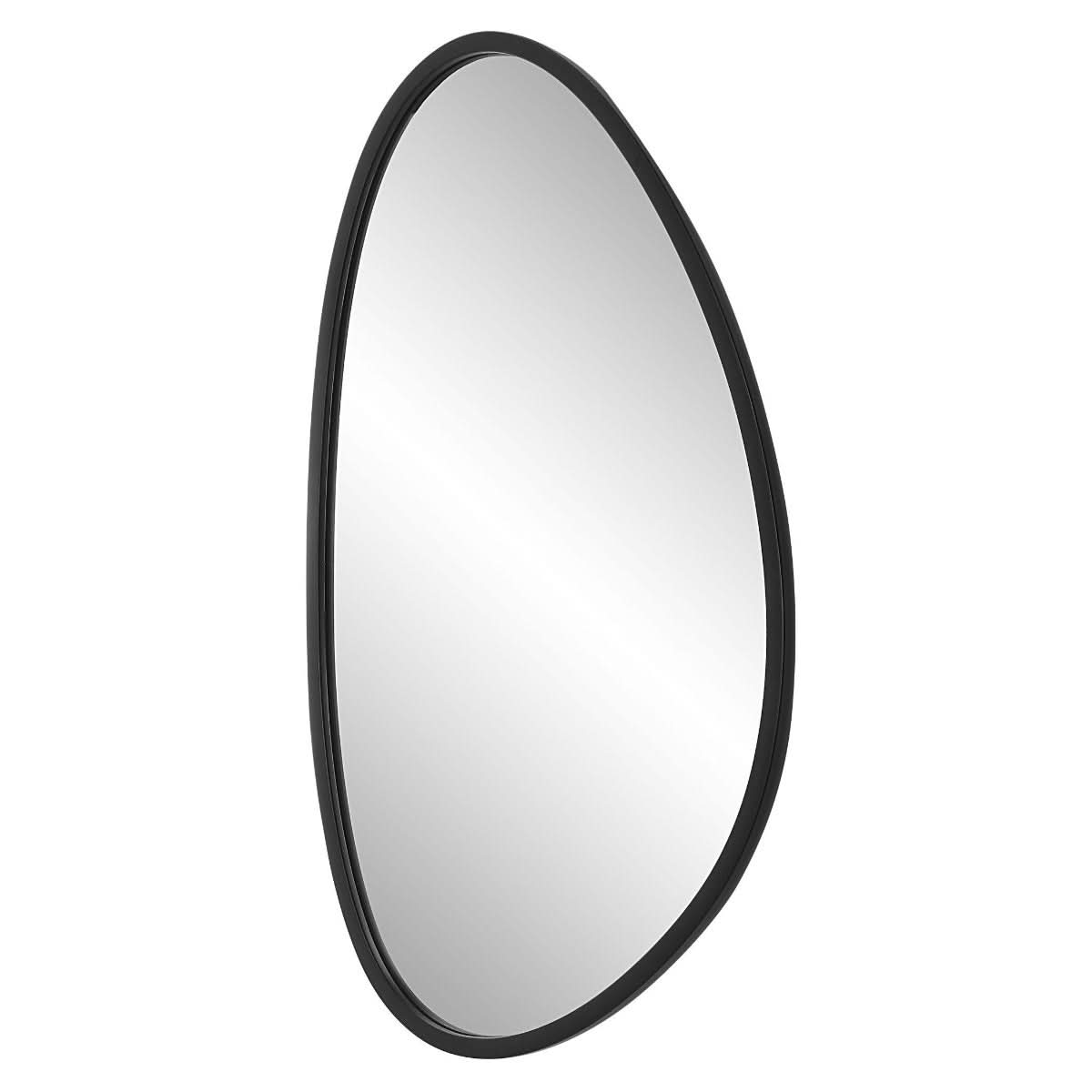 Keiichi Moderne Mirror in Black   Nicholas John Interiors