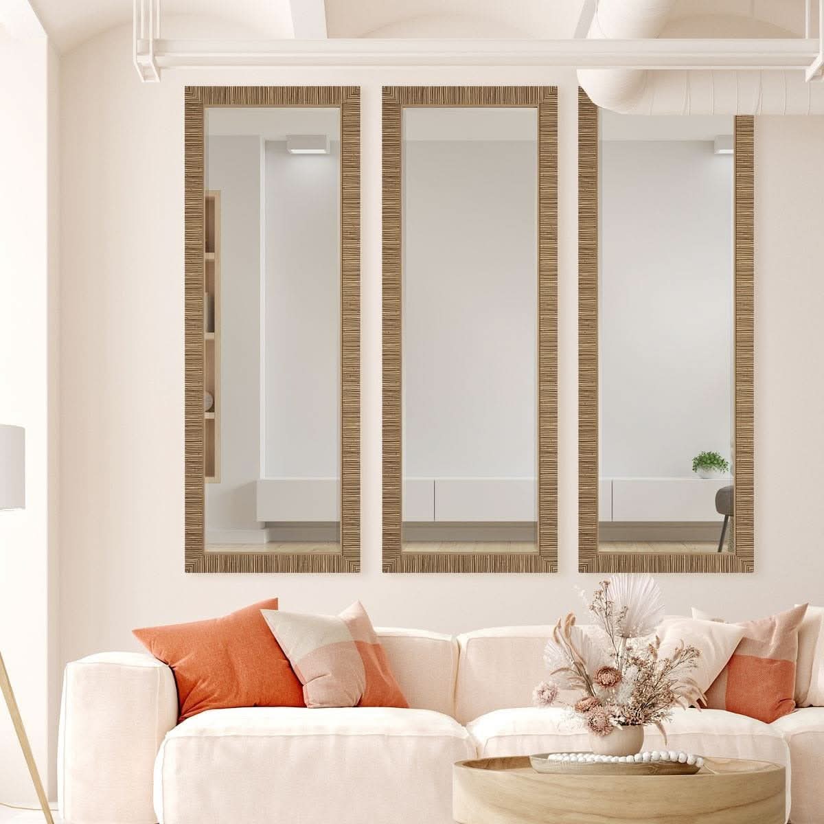 Keiichi Hamptons Tall Mirror   Nicholas John Interiors