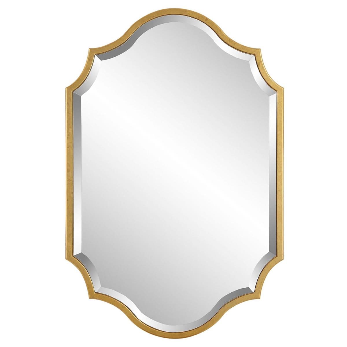 Keiichi Iris Mirror Gold   Nicholas John Interiors