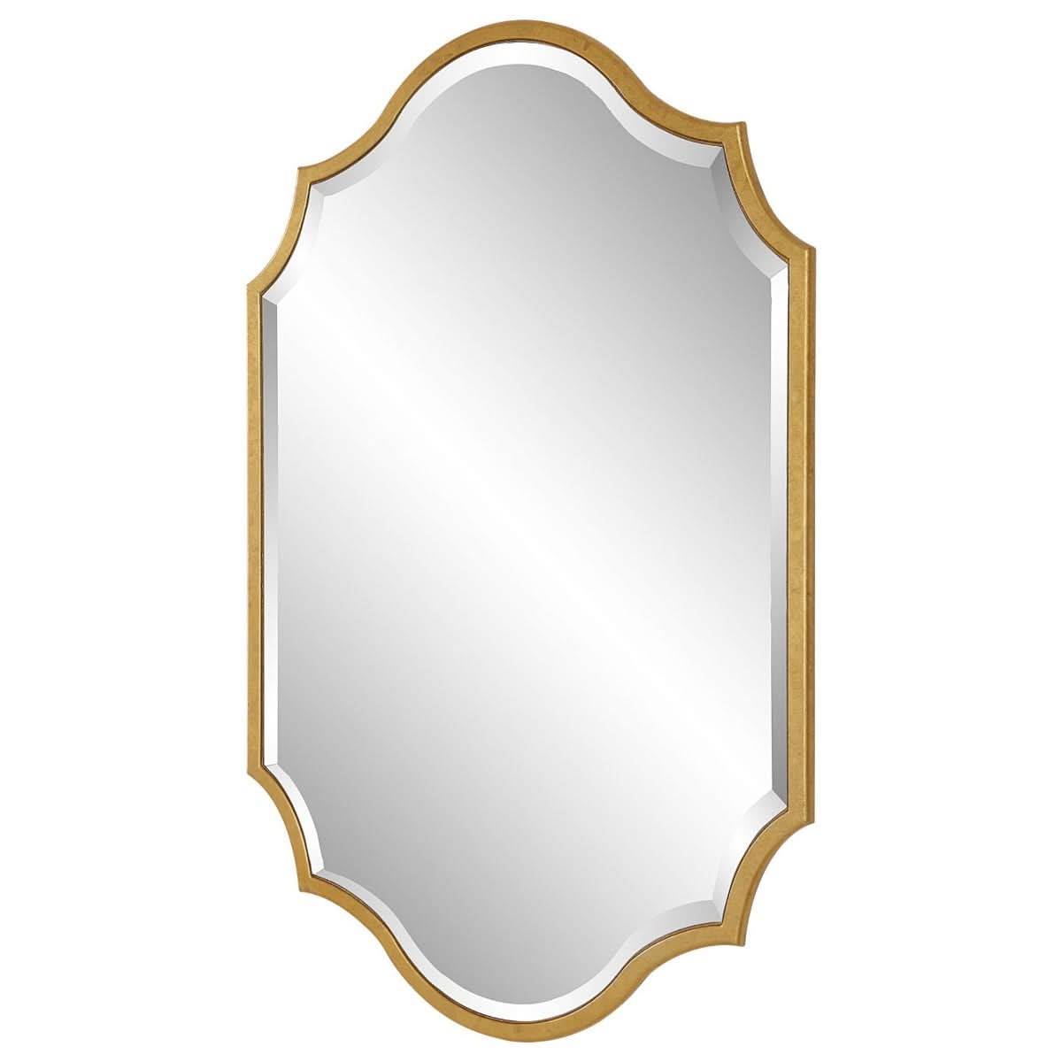 Keiichi Iris Mirror Gold   Nicholas John Interiors