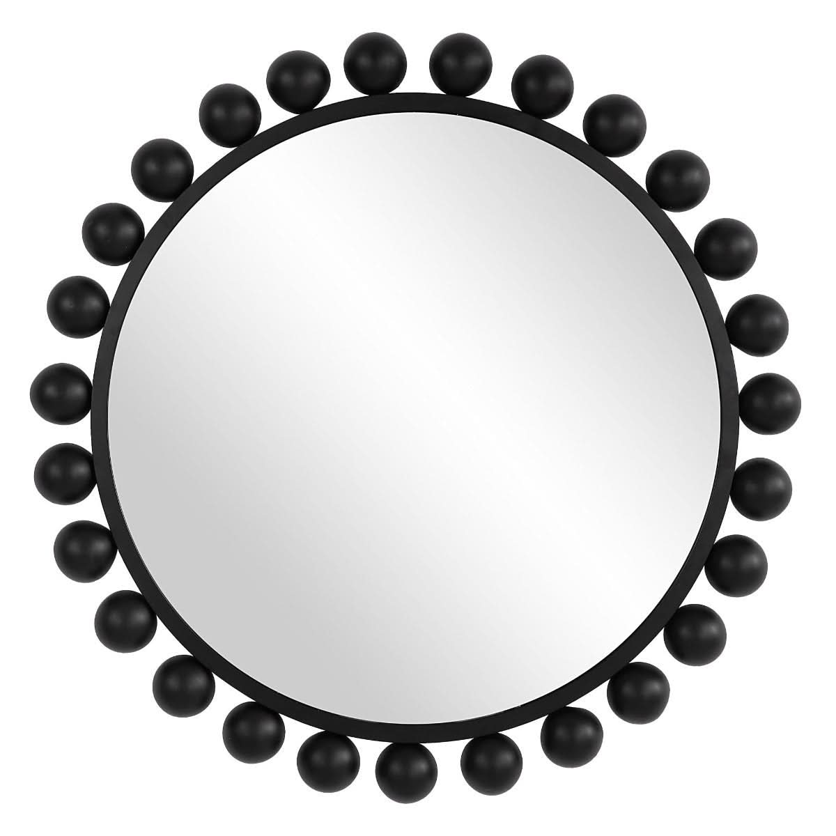 Keiichi Spheres Mirror Black   Nicholas John Interiors