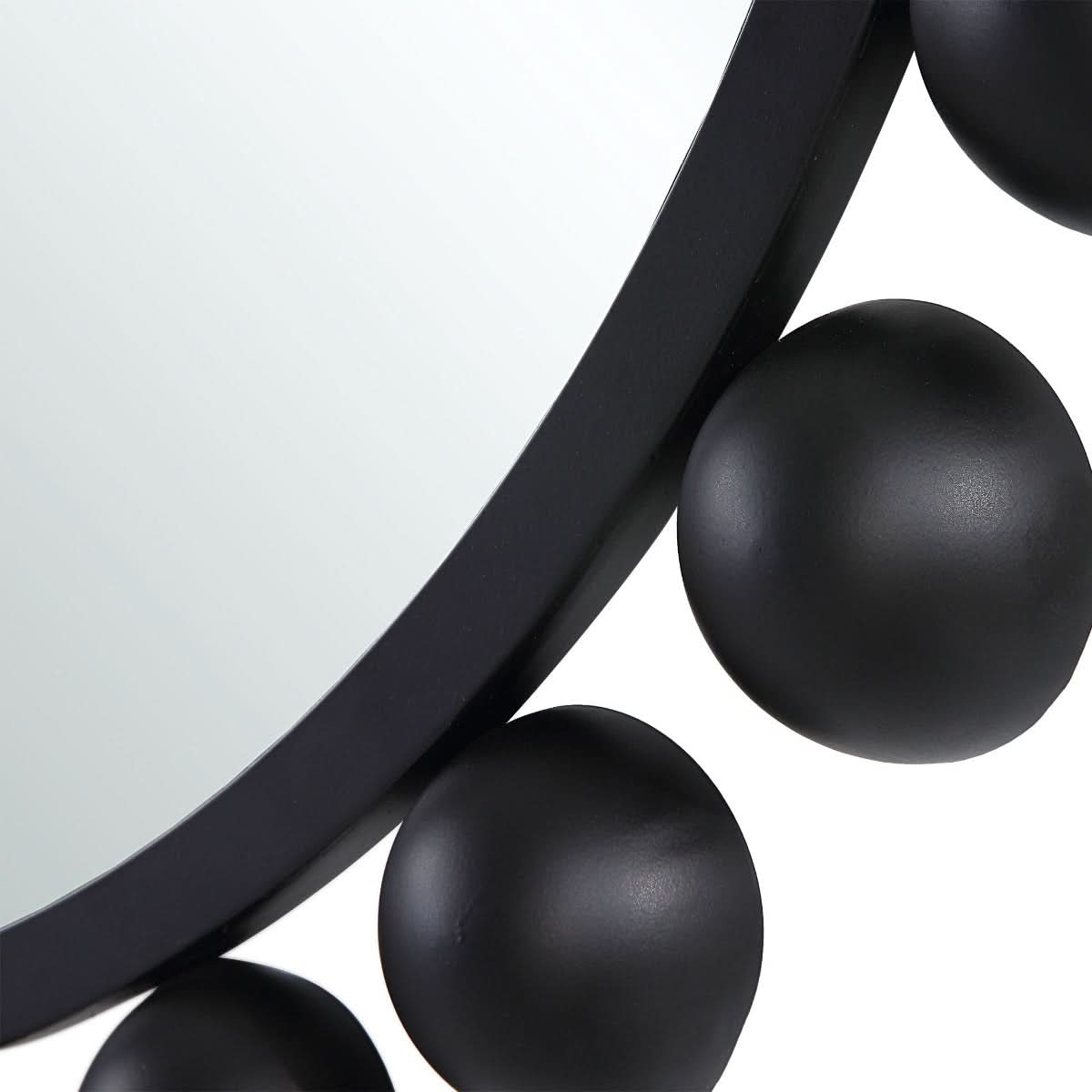 Keiichi Spheres Mirror Black   Nicholas John Interiors