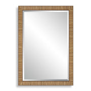 Keiichi Indiana Rattan Rectangle Mirror   Nicholas John Interiors