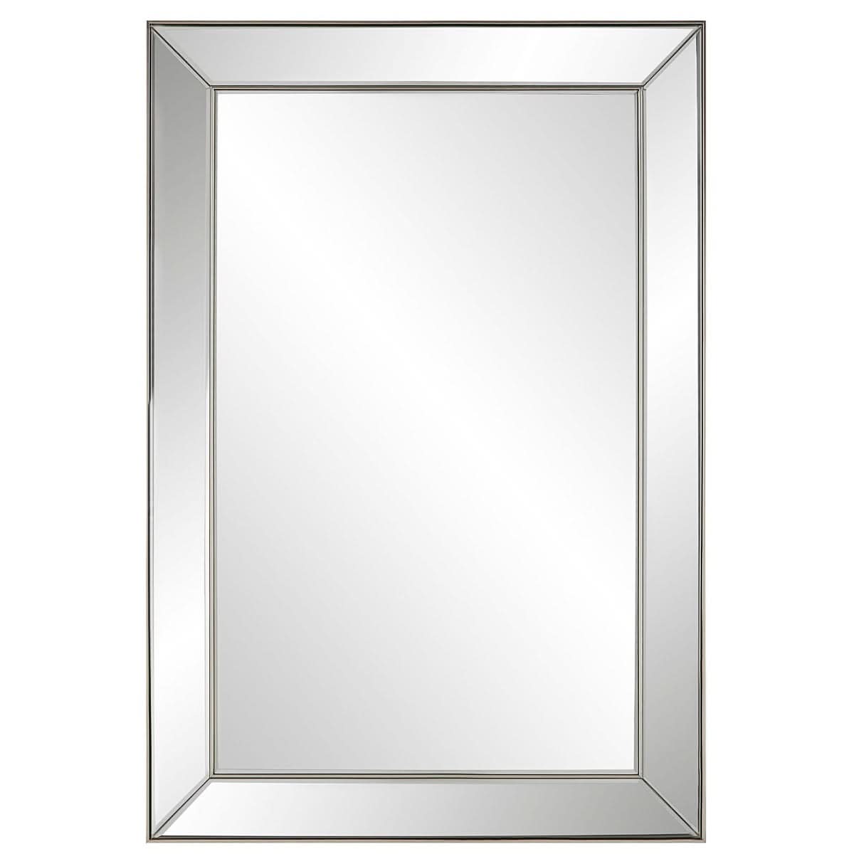 Keiichi Hannah Rectangular Mirror Champagne Finish   Nicholas John Interiors