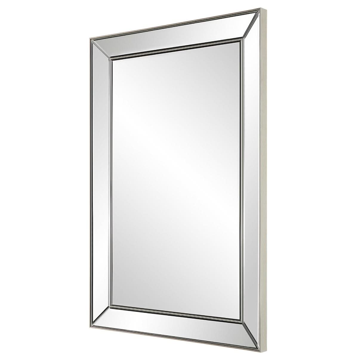 Keiichi Hannah Rectangular Mirror Champagne Finish   Nicholas John Interiors