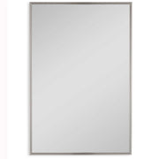 Keiichi Floating Slim Frame Mirror Silver   Nicholas John Interiors