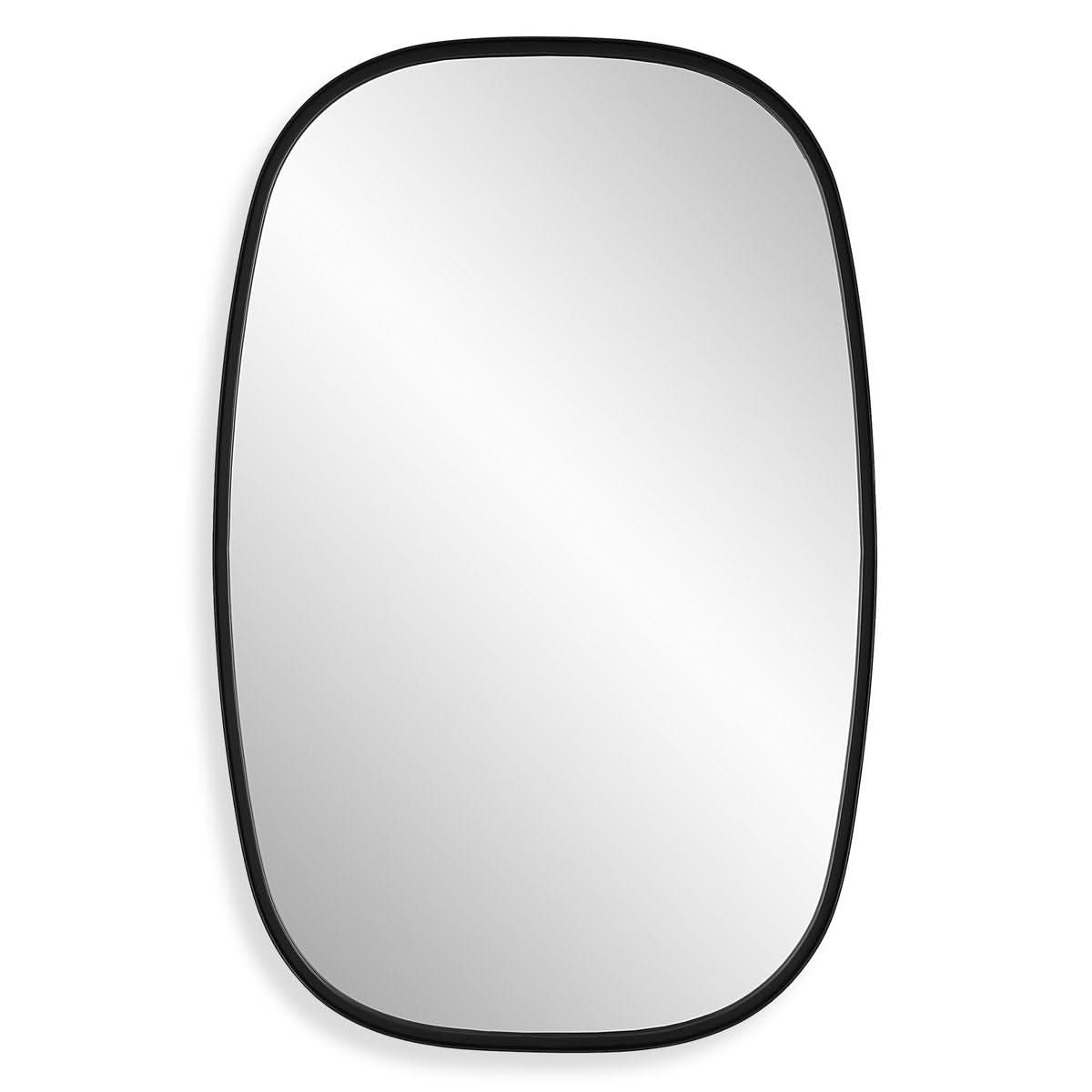 Keiichi Jackson Oval Mirror in Black   Nicholas John Interiors
