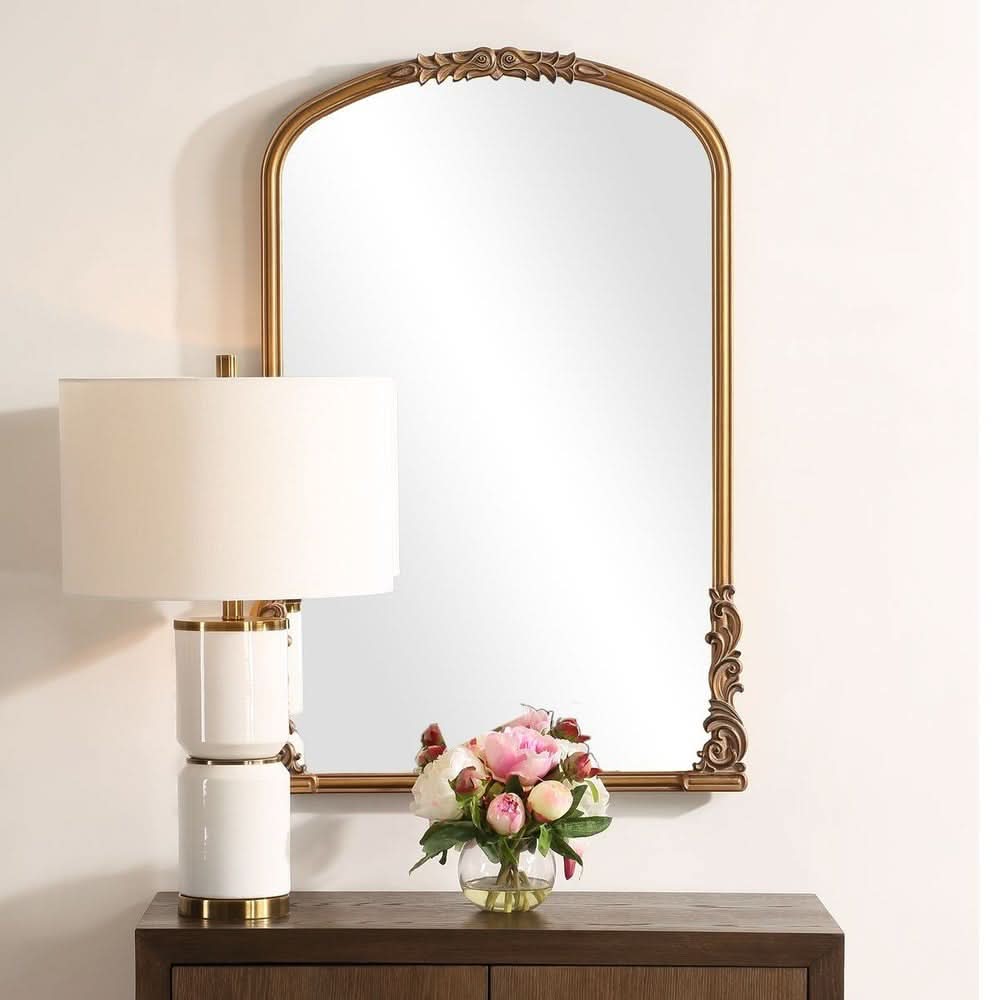 Keiichi Edith Antique Gold Mirror   Nicholas John Interiors