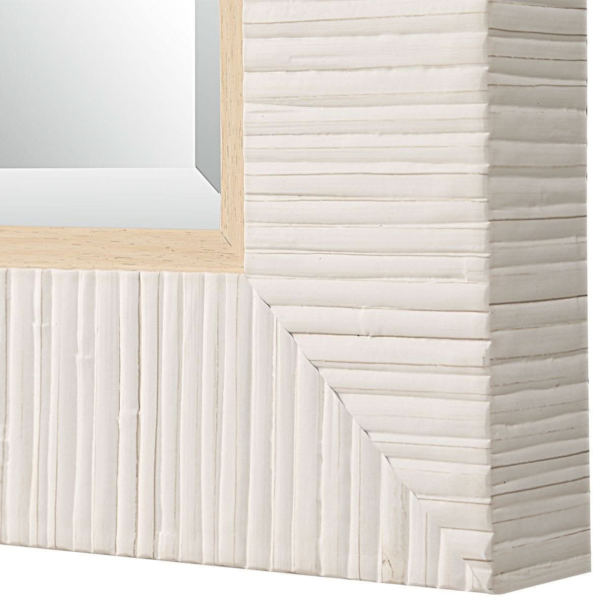 Keiichi Hamptons Mirror in Whitewash   Nicholas John Interiors