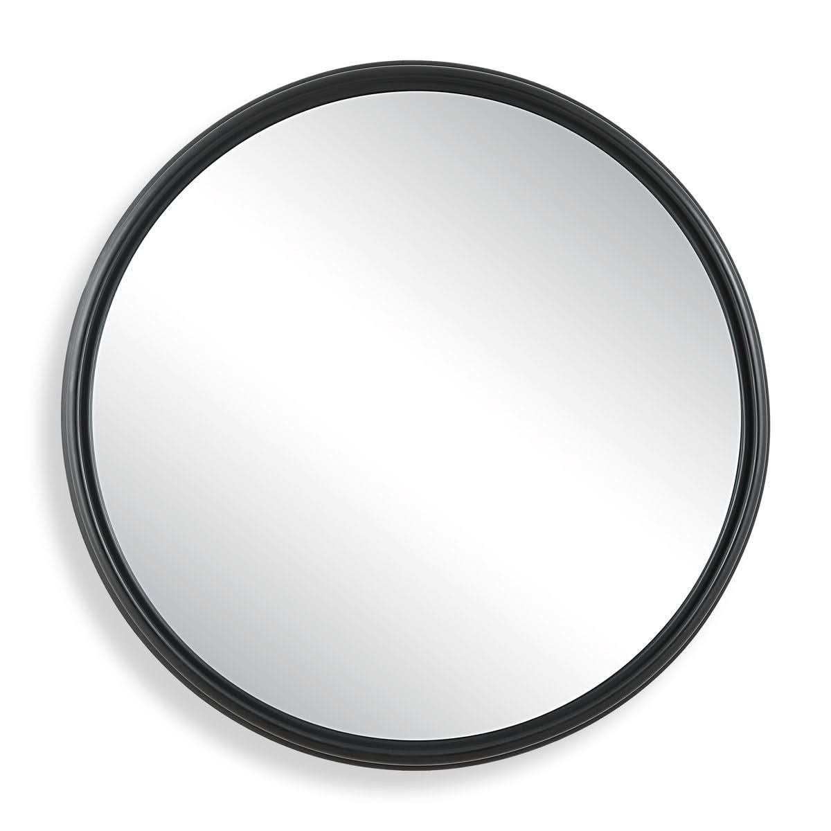 Keiichi Filton Black Round Mirror   Nicholas John Interiors