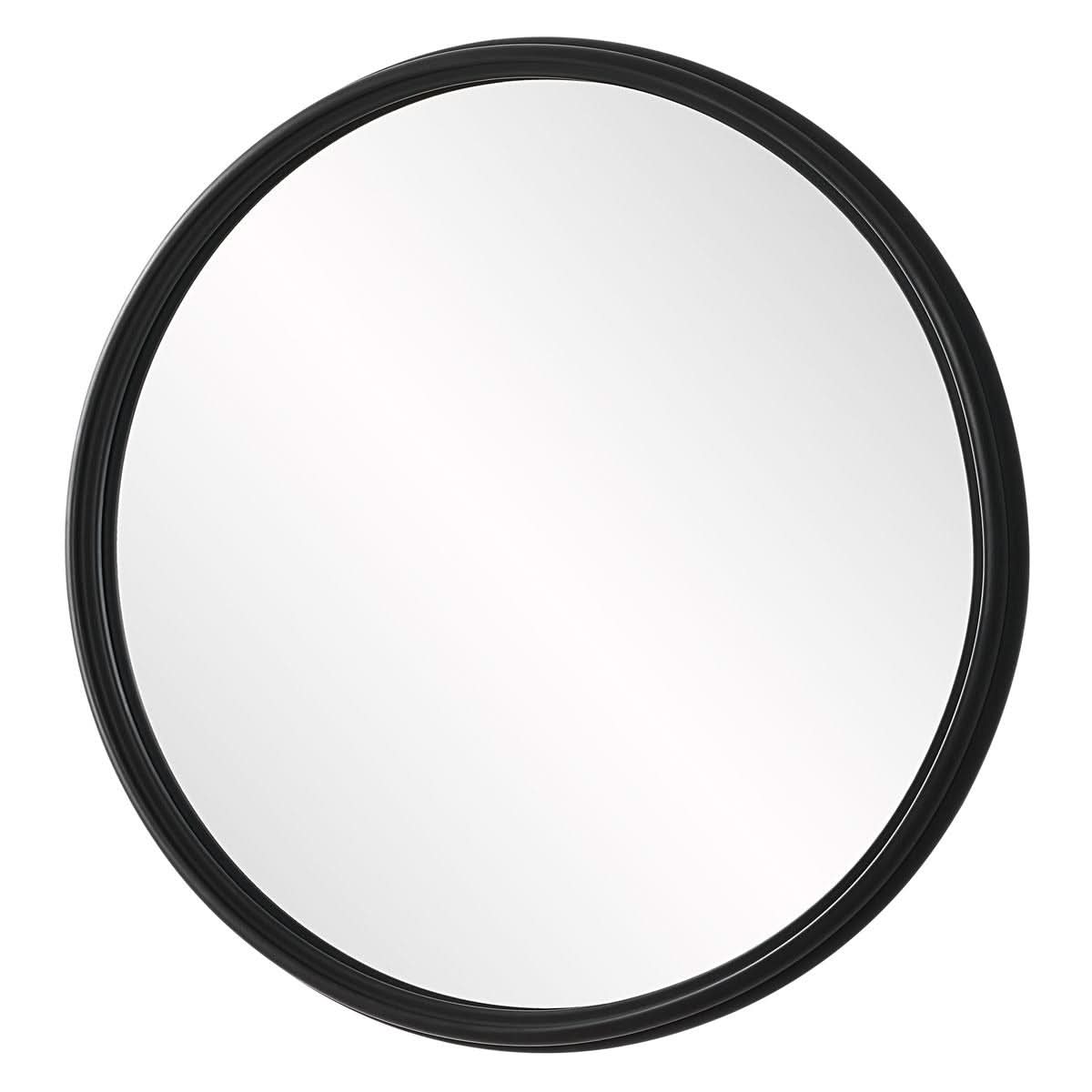Keiichi Filton Black Round Mirror   Nicholas John Interiors