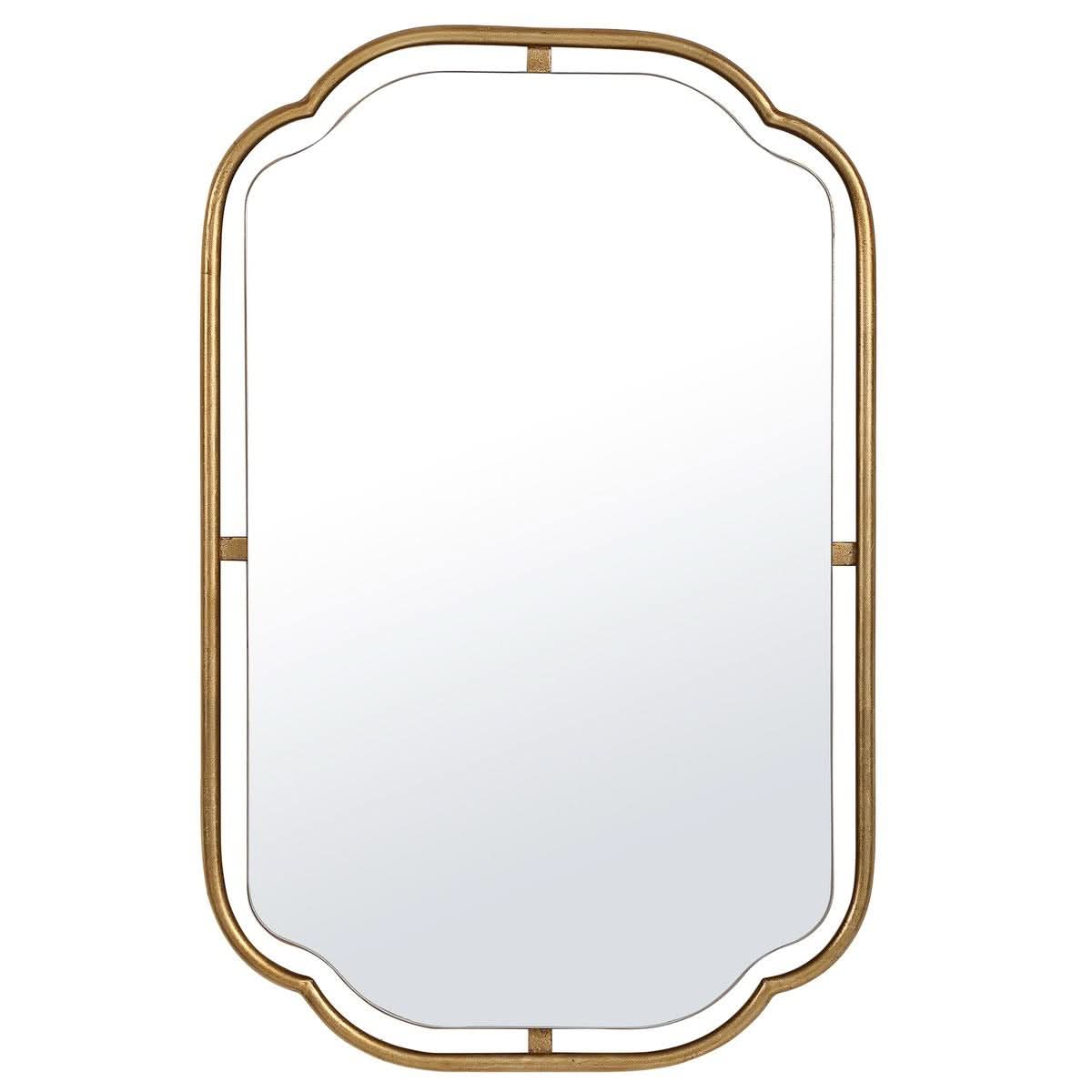 Keiichi Floating Gold Leaf Mirror   Nicholas John Interiors