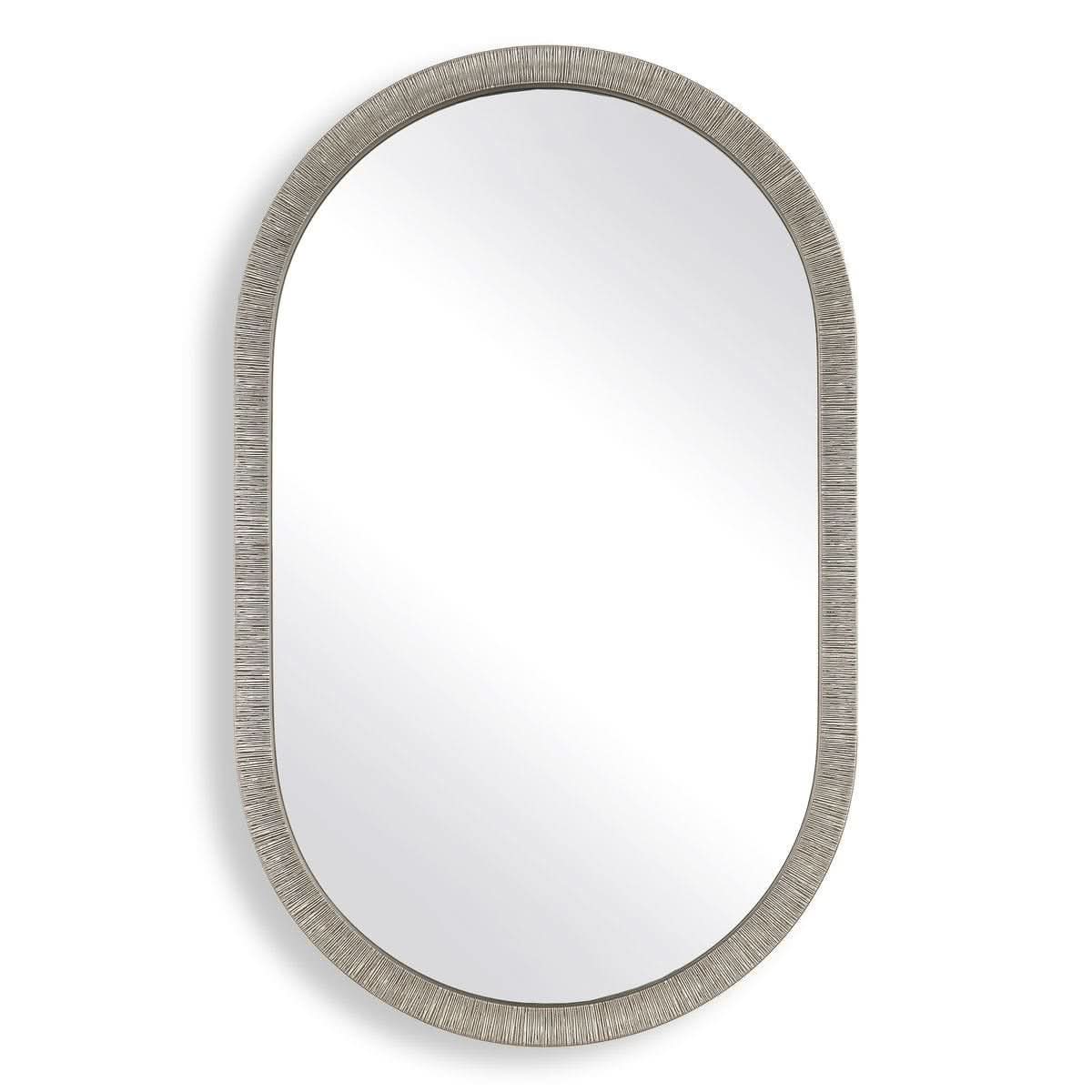 Keiichi Silver Pill Mirror   Nicholas John Interiors
