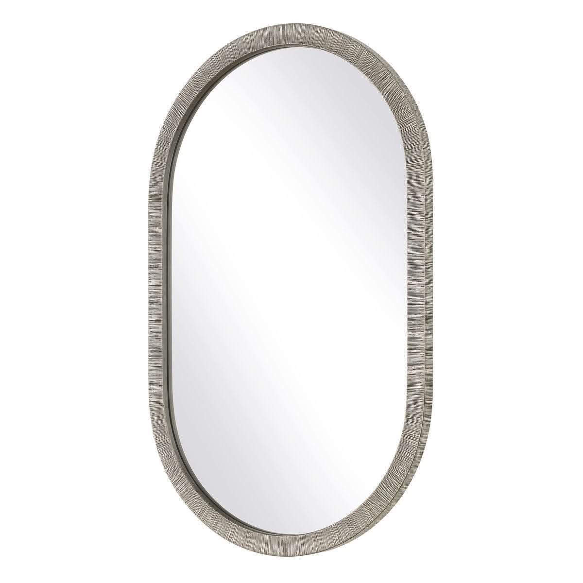 Keiichi Silver Pill Mirror   Nicholas John Interiors