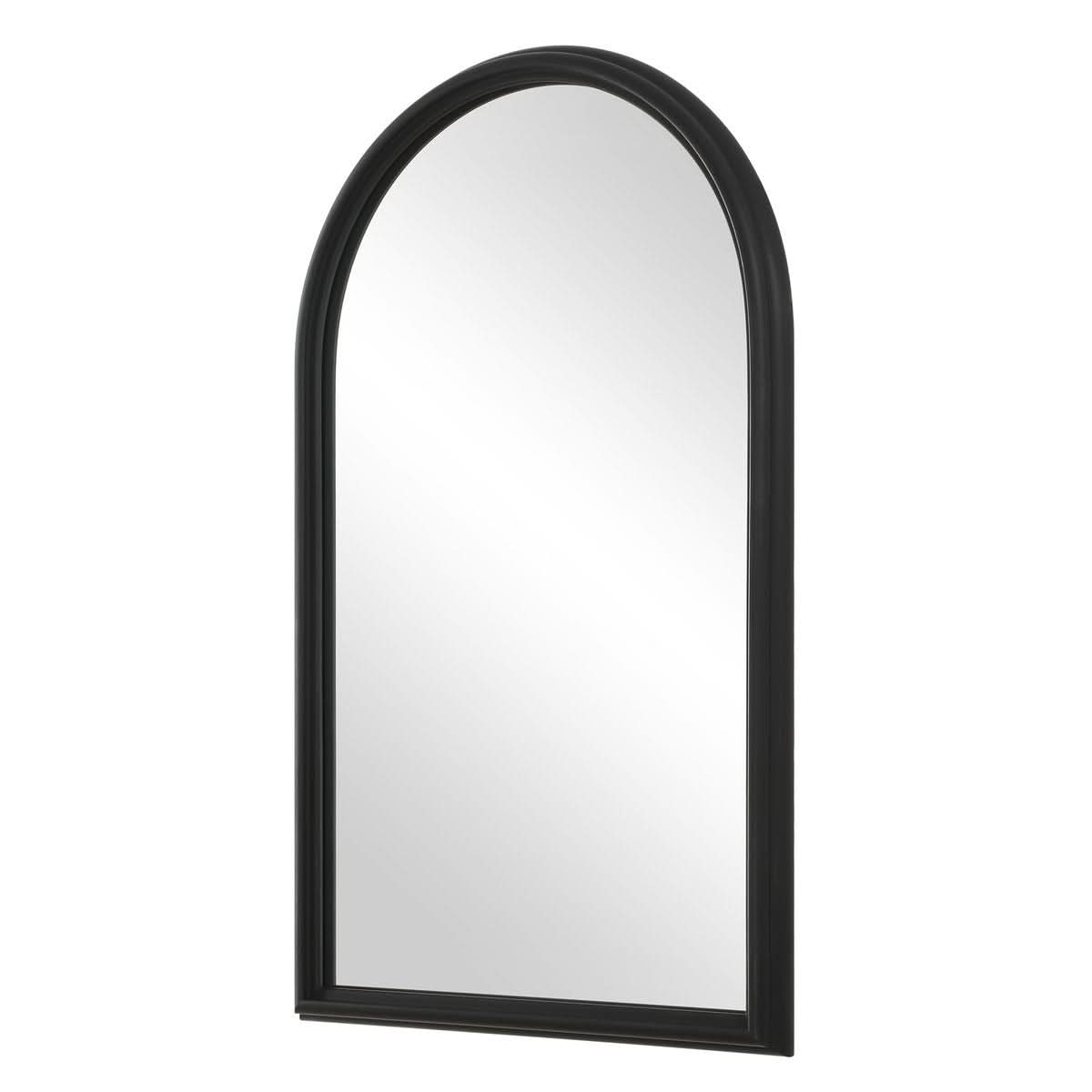 Keiichi Ella Arched Mirror in Black   Nicholas John Interiors