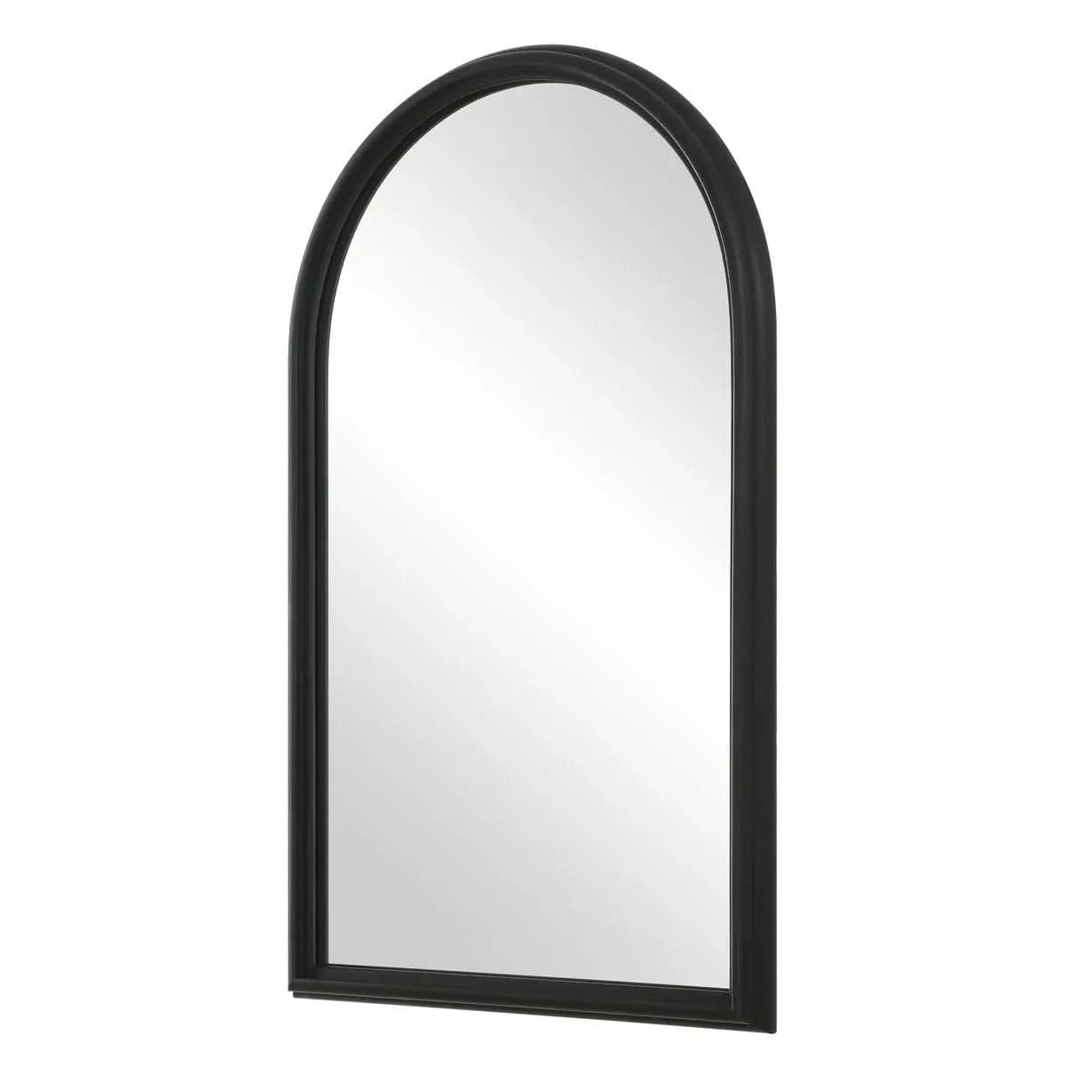 Keiichi Ella Arched Mirror in Black   Nicholas John Interiors