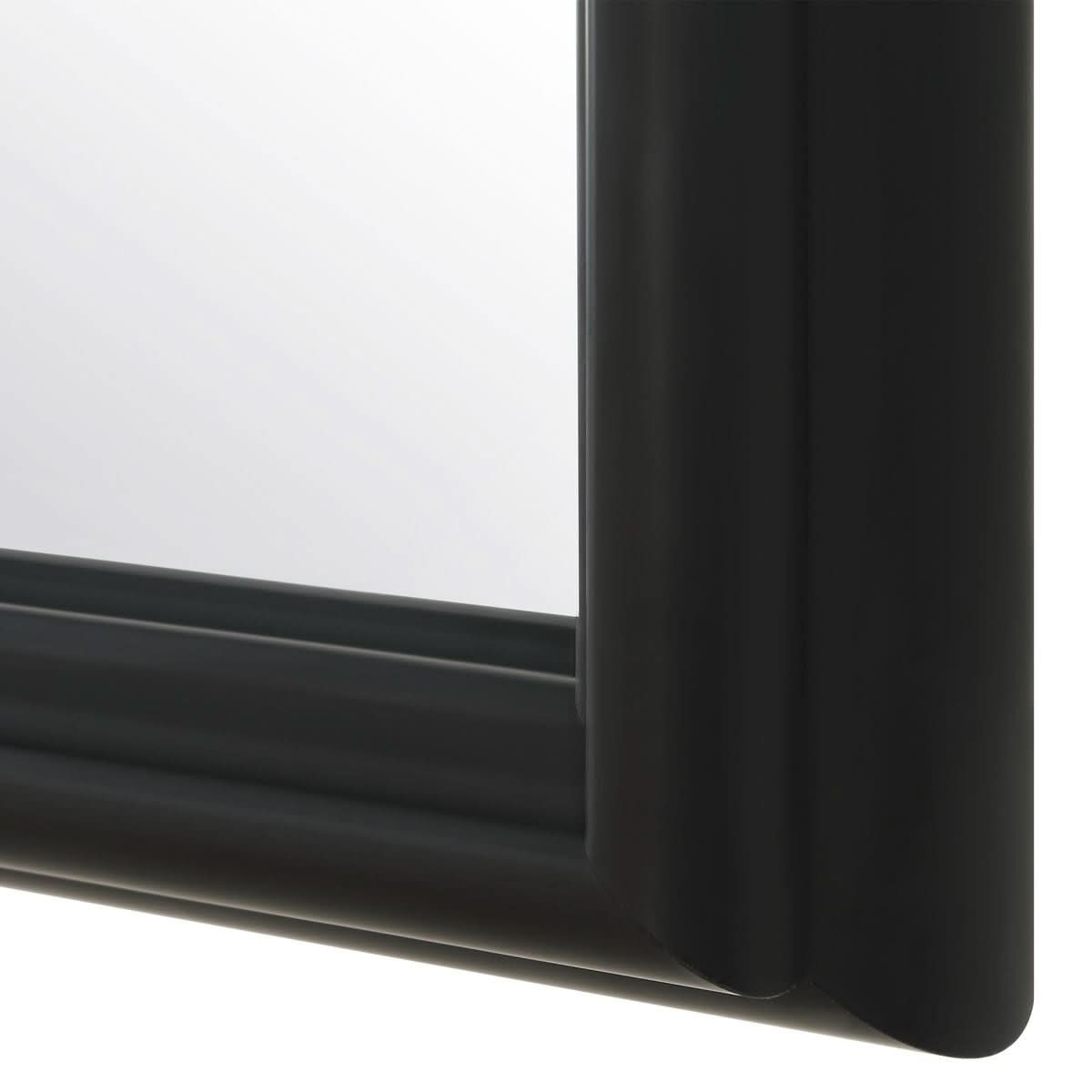 Keiichi Ella Arched Mirror in Black   Nicholas John Interiors