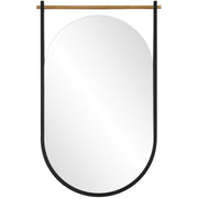 Keiichi Delmar Mirror in Black and Gold   Nicholas John Interiors