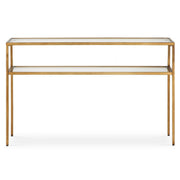 Keiichi Eleanor Two Tier Gold Console Table   Nicholas John Interiors