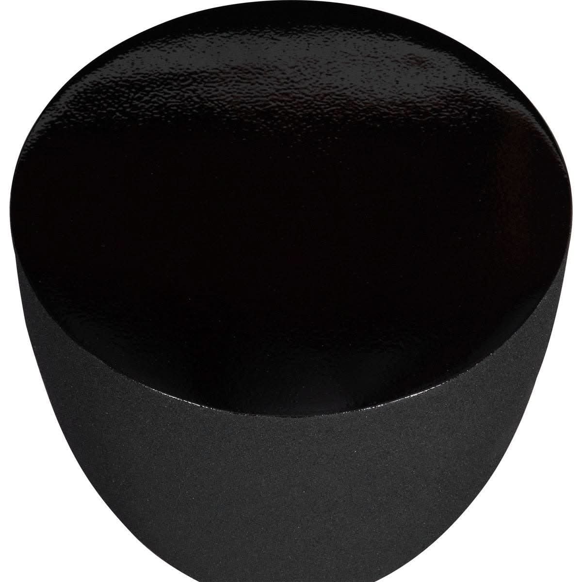 Keiichi Hourglass Black Textured Side Table   Nicholas John Interiors