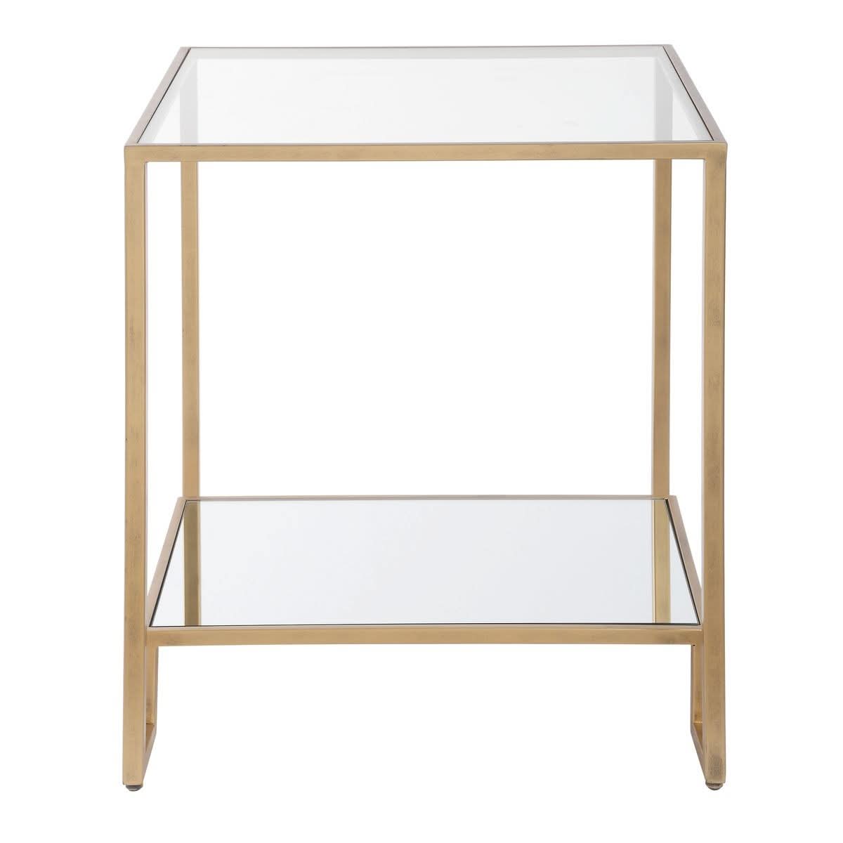 Keiichi Eleanor Two Tier Gold Side Table   Nicholas John Interiors