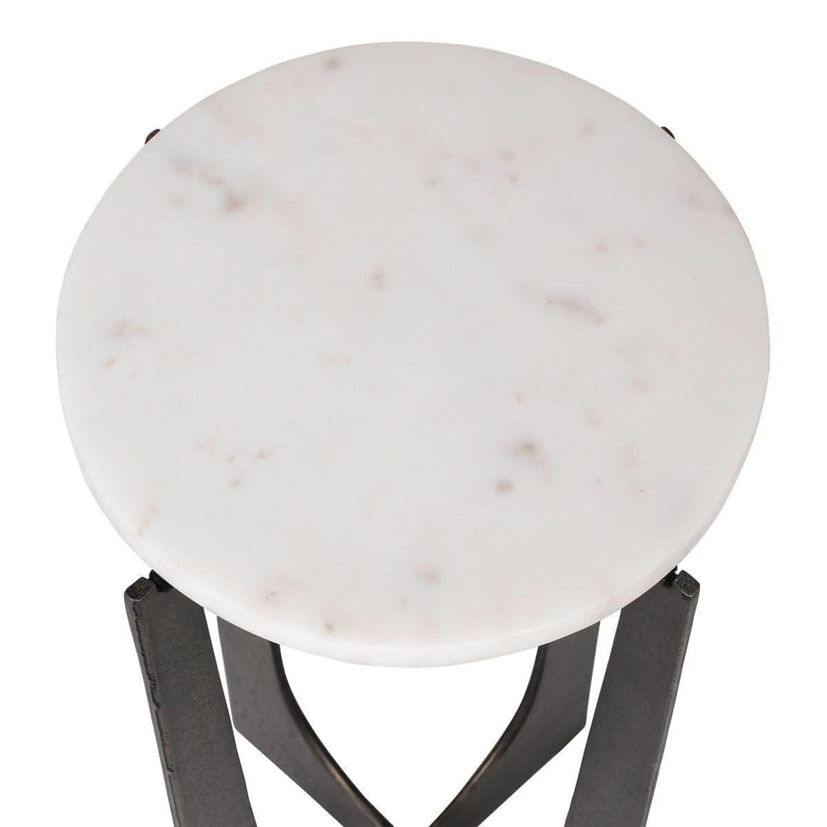 Keiichi Rhys Marble Accent Table   Nicholas John Interiors