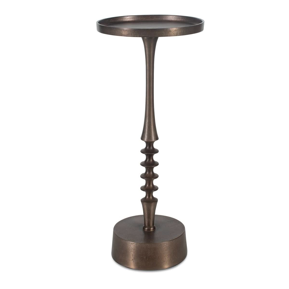 Keiichi Klint Side Table in Antique Bronze   Nicholas John Interiors
