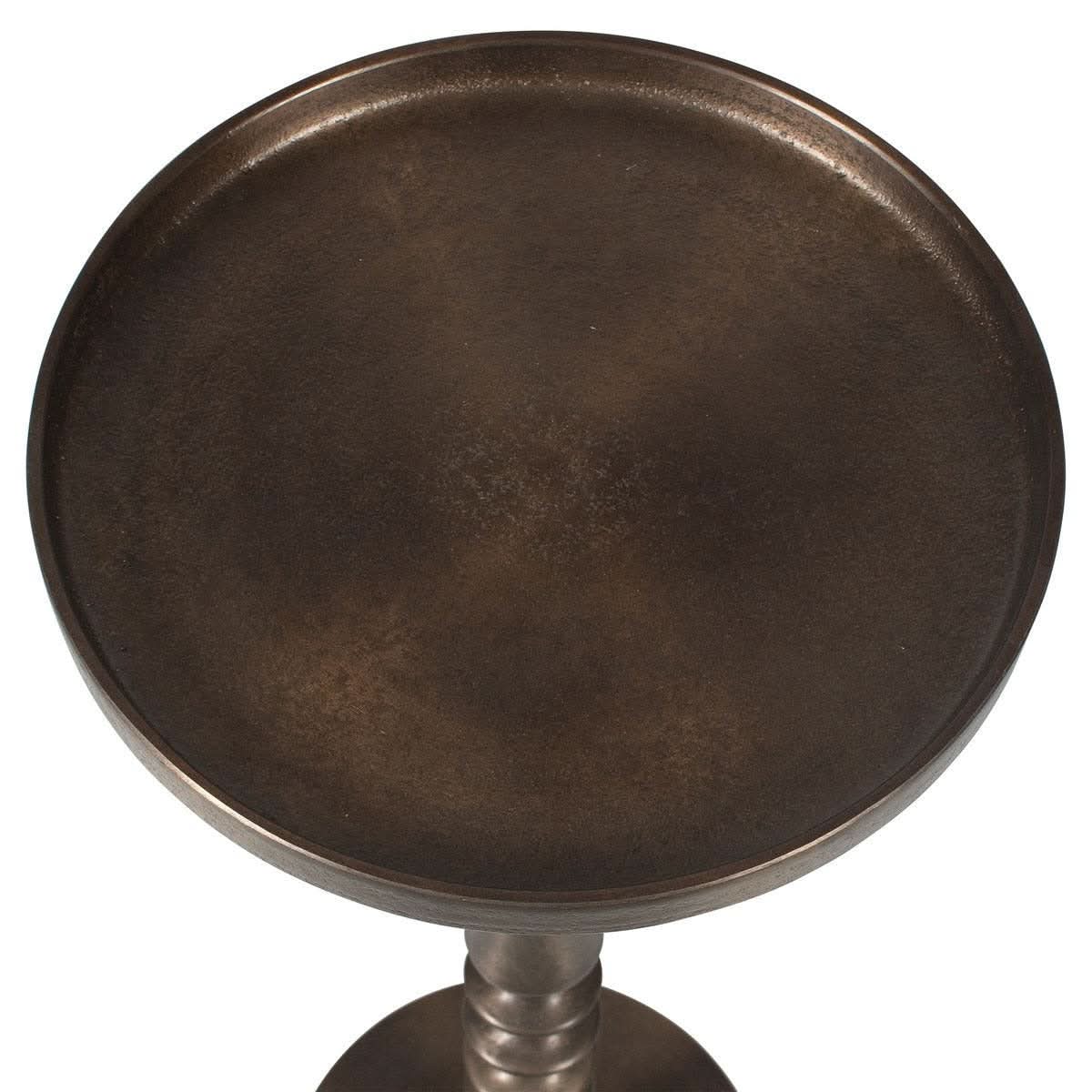Keiichi Klint Side Table in Antique Bronze   Nicholas John Interiors