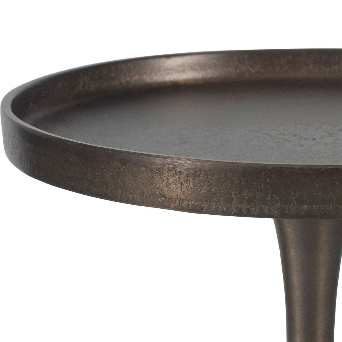 Keiichi Klint Side Table in Antique Bronze   Nicholas John Interiors