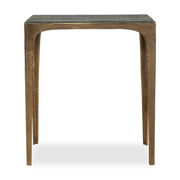 Keiichi Corbusier Marble & Brass Side Table   Nicholas John Interiors