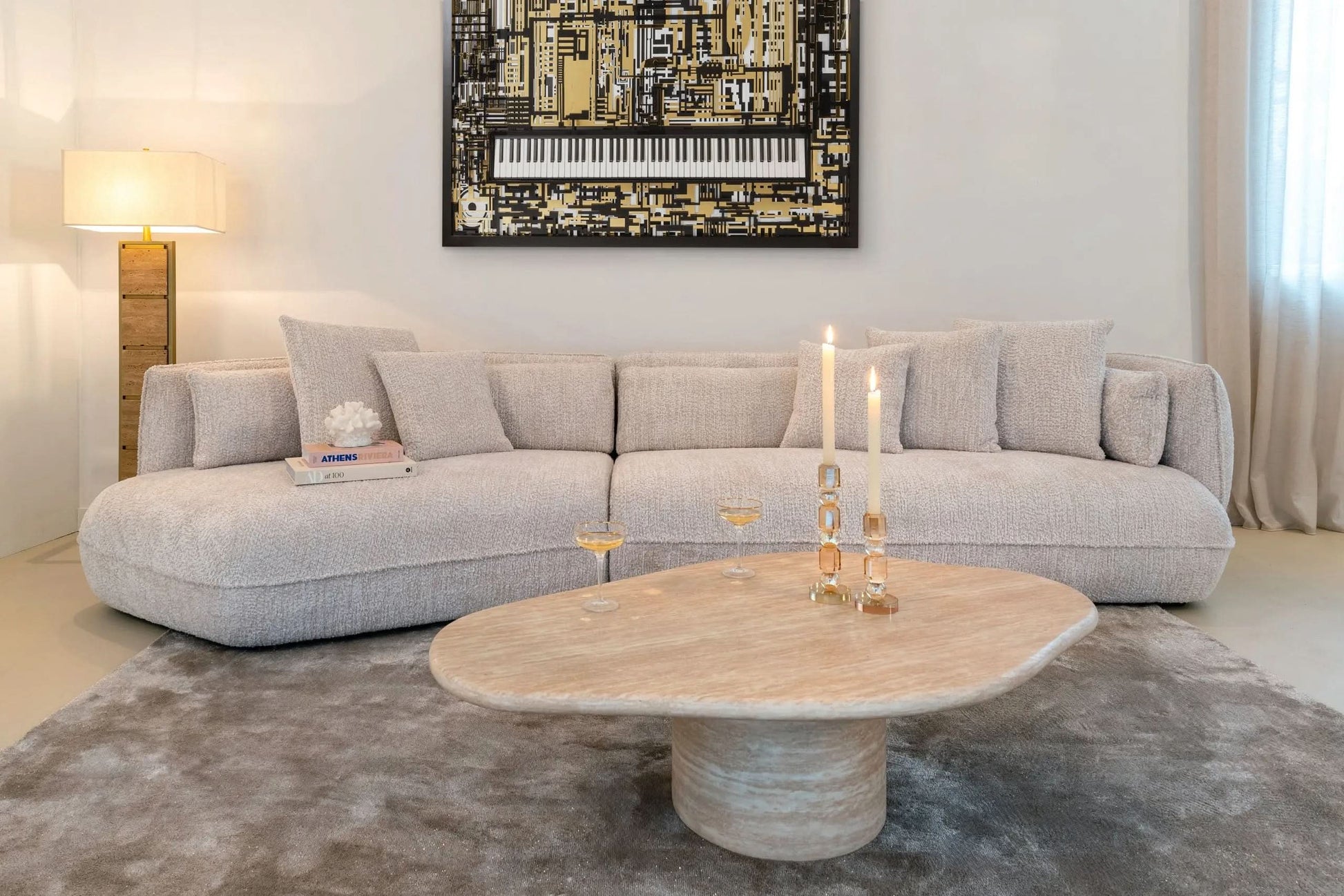 Wall art Wibi black/gold   Nicholas John Interiors