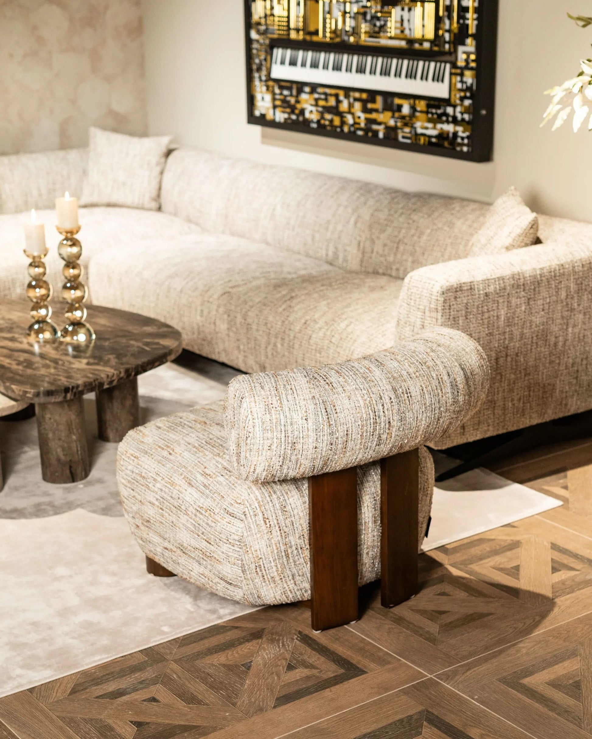 Wall art Wibi black/gold   Nicholas John Interiors