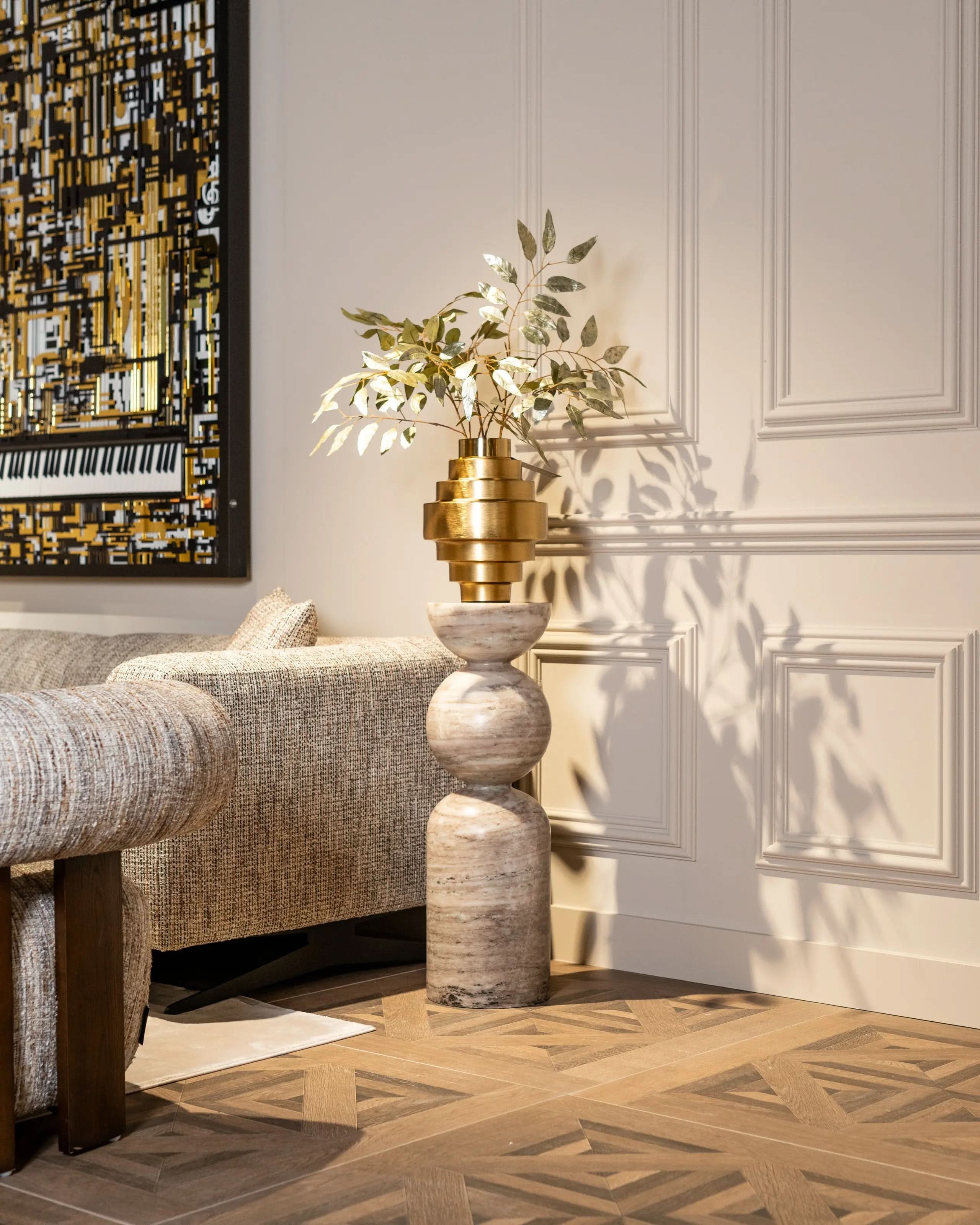 Wall art Wibi black/gold   Nicholas John Interiors