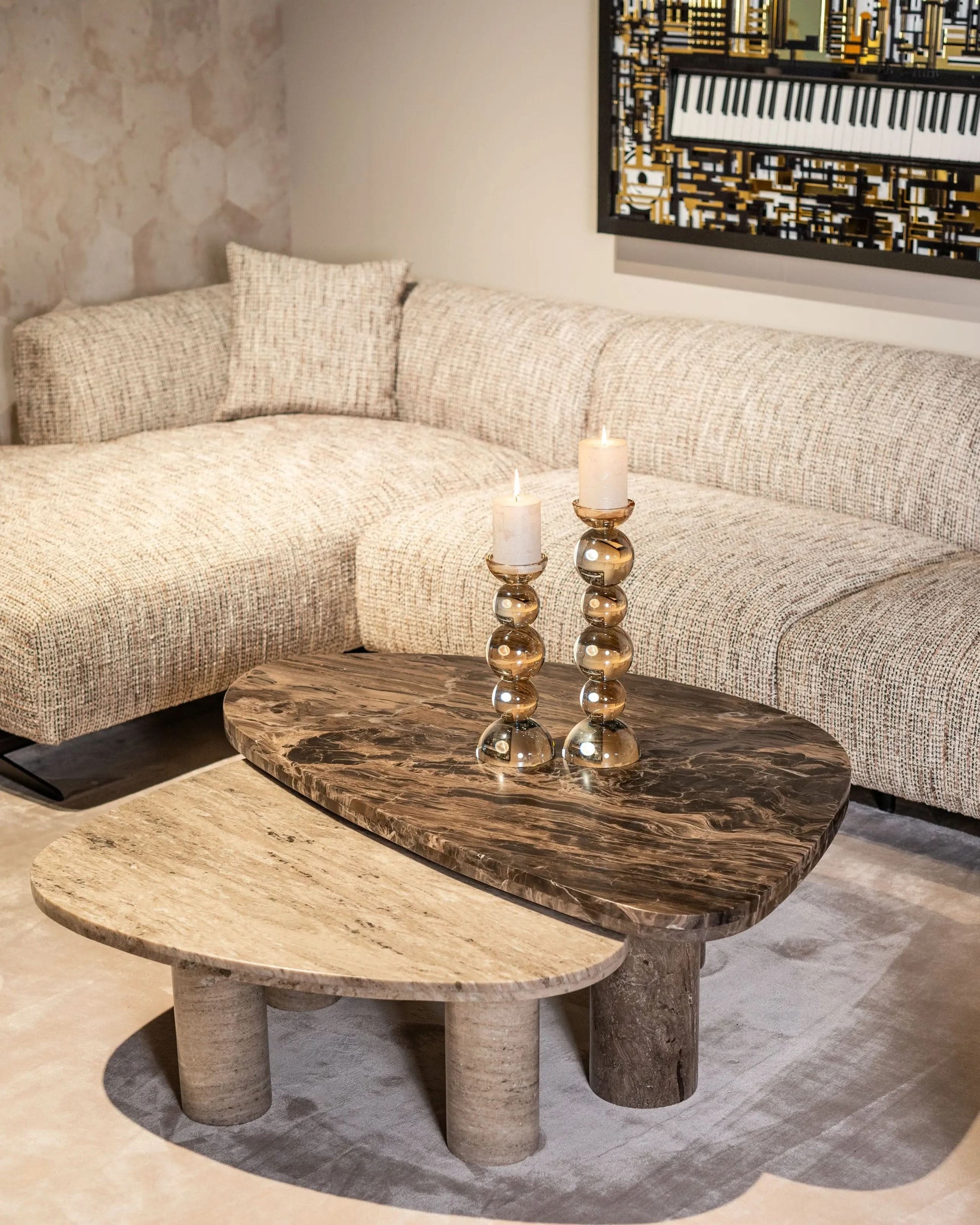 Wall art Wibi black/gold   Nicholas John Interiors