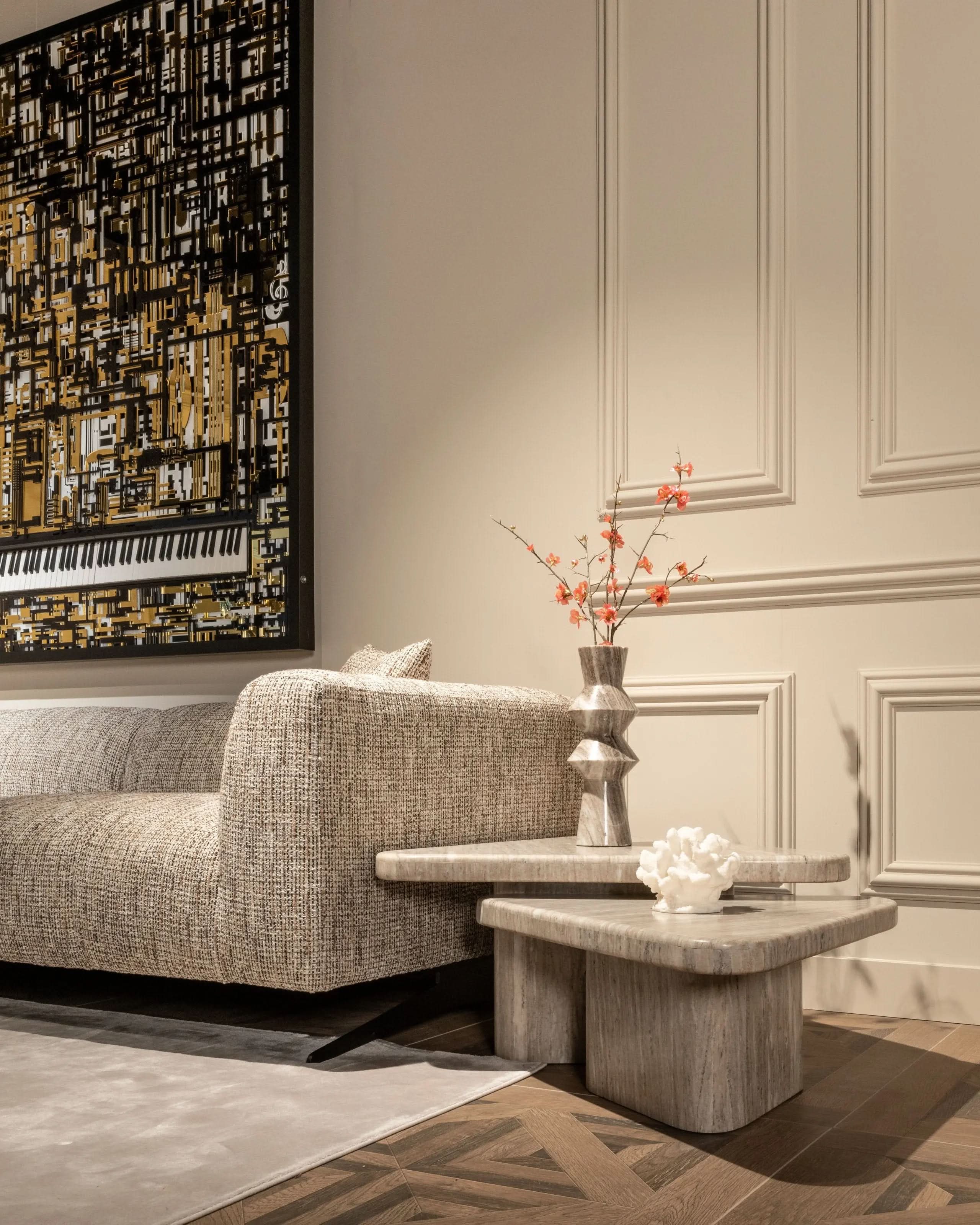 Wall art Wibi black/gold   Nicholas John Interiors