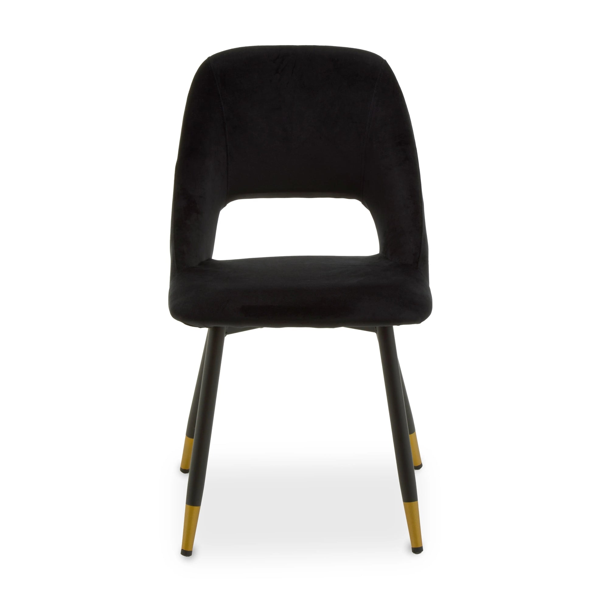 Warren Black Velvet Dining Chair 8