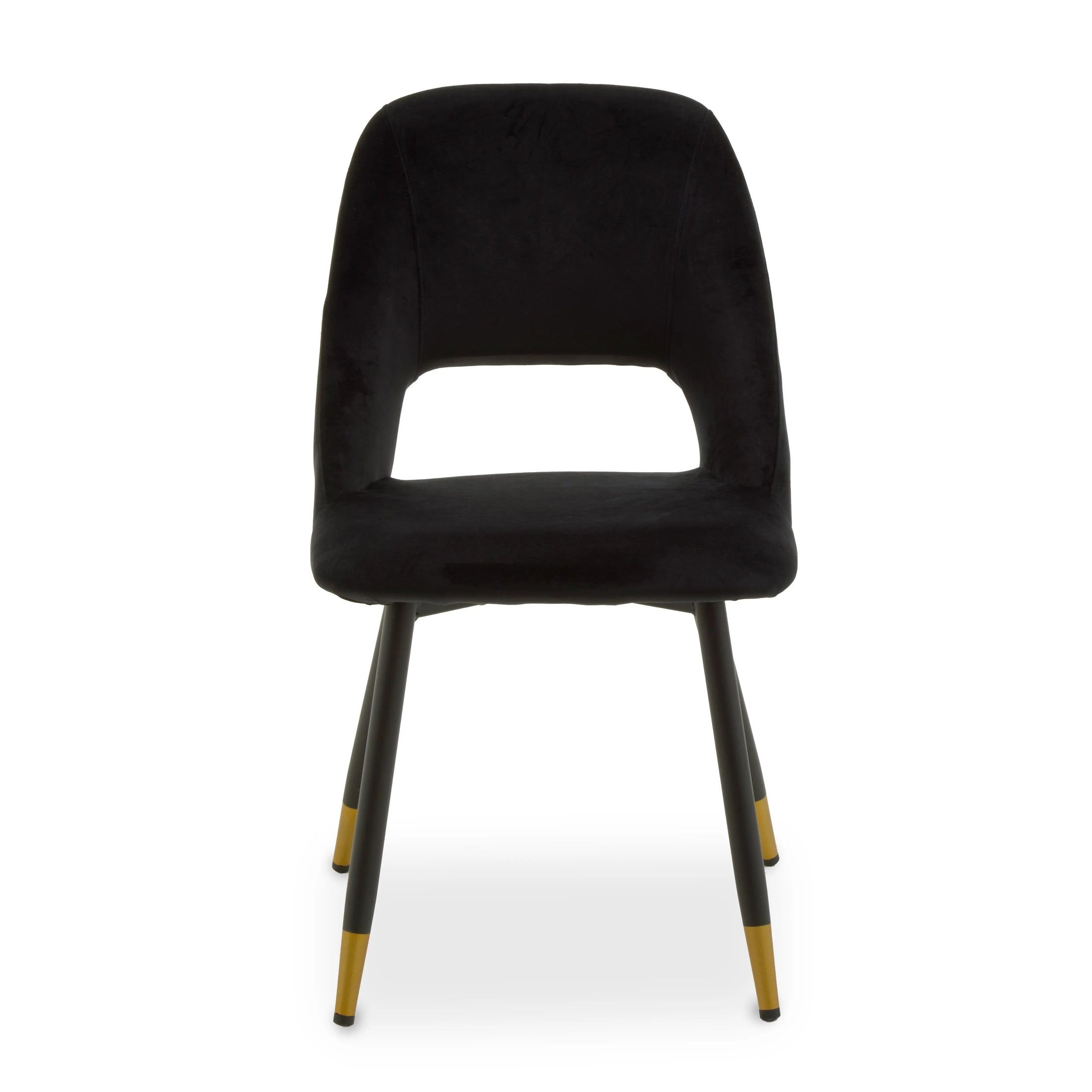 Warren Black Velvet Dining Chair 8