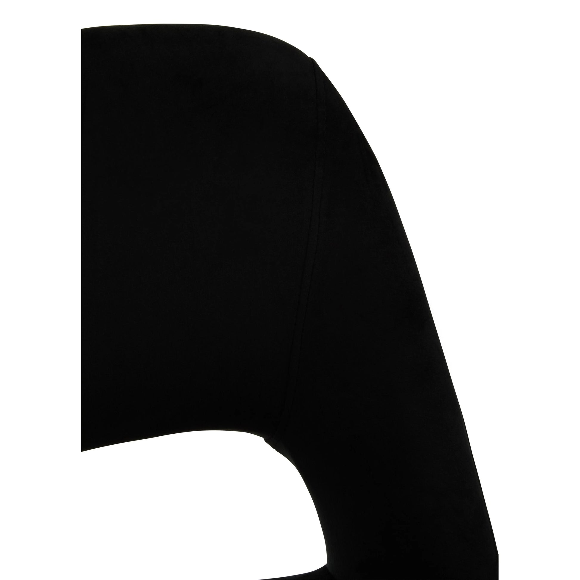 Black silhouette of a chair on a white background