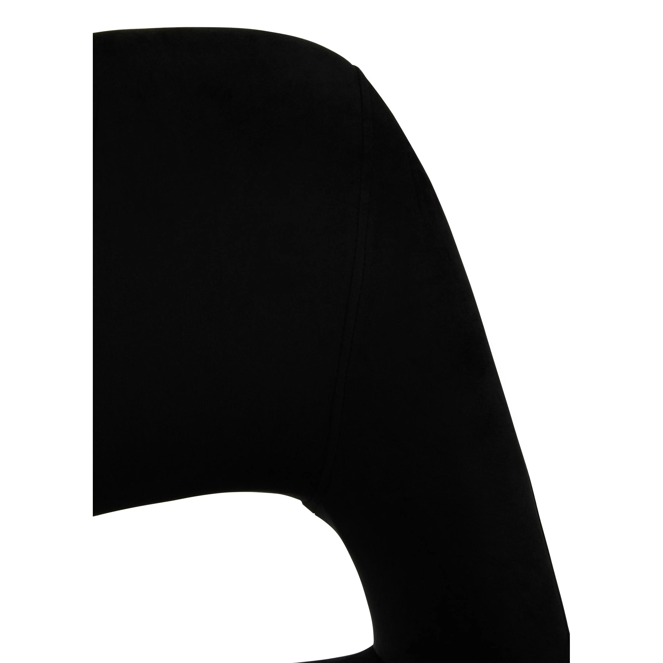 Black silhouette of a chair on a white background